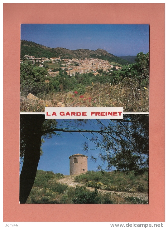 * CPM..( Dépt 83 )..LA GARDE FREINET  :  Vue Générale Et Moulin    :  Voir Les 2 Scans - La Garde Freinet