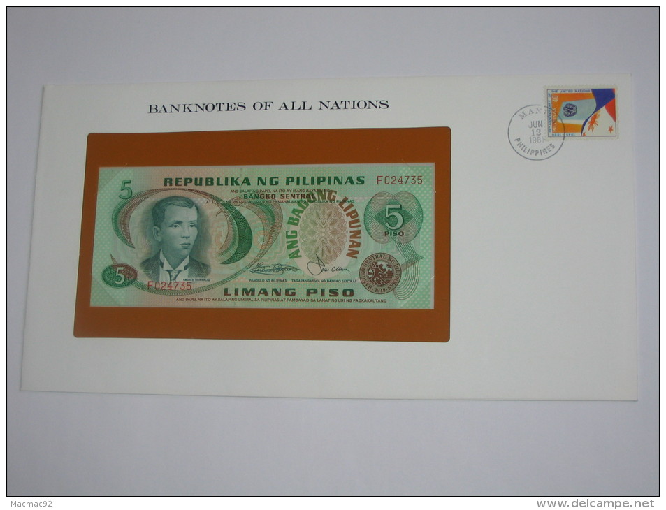 5 Pesos- Limang Piso - Republika Ng Plipinas - PHILIPPINES  - Billet Neuf - UNC  !!! **** ACHAT IMMEDIAT *** - Filipinas