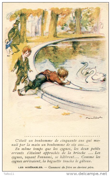 Lot Complet De 5 Cartes Couleurs - Poulbot - à Victor Hugo - Poète De L'enfance - Poulbot, F.