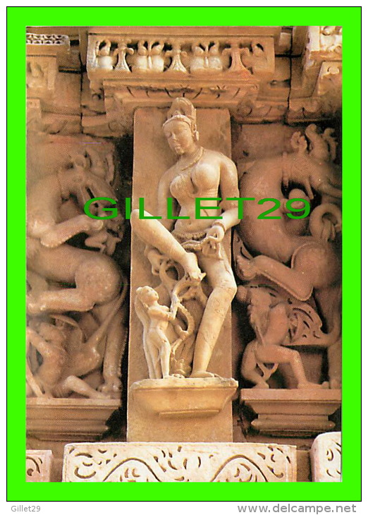 NEW DELHI, INDIA - INDE - A FIGURE FROM VISHWANATH TEMPLE 1003 A.D. - INDICA CARDS - - Inde