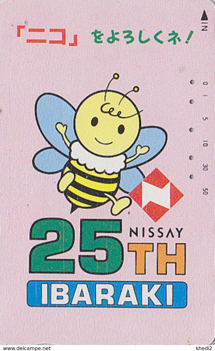 Télécarte Japon / 110-011 - Animal - ABEILLE - BEE Japan Phonecard ** NISSAY ** BIENE TK Versicherung Insurance Assu  81 - Honeybees