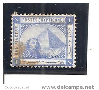 Egipto - Egypt. Nº Yvert  34 (MH/*) (manchado) - 1866-1914 Khédivat D'Égypte