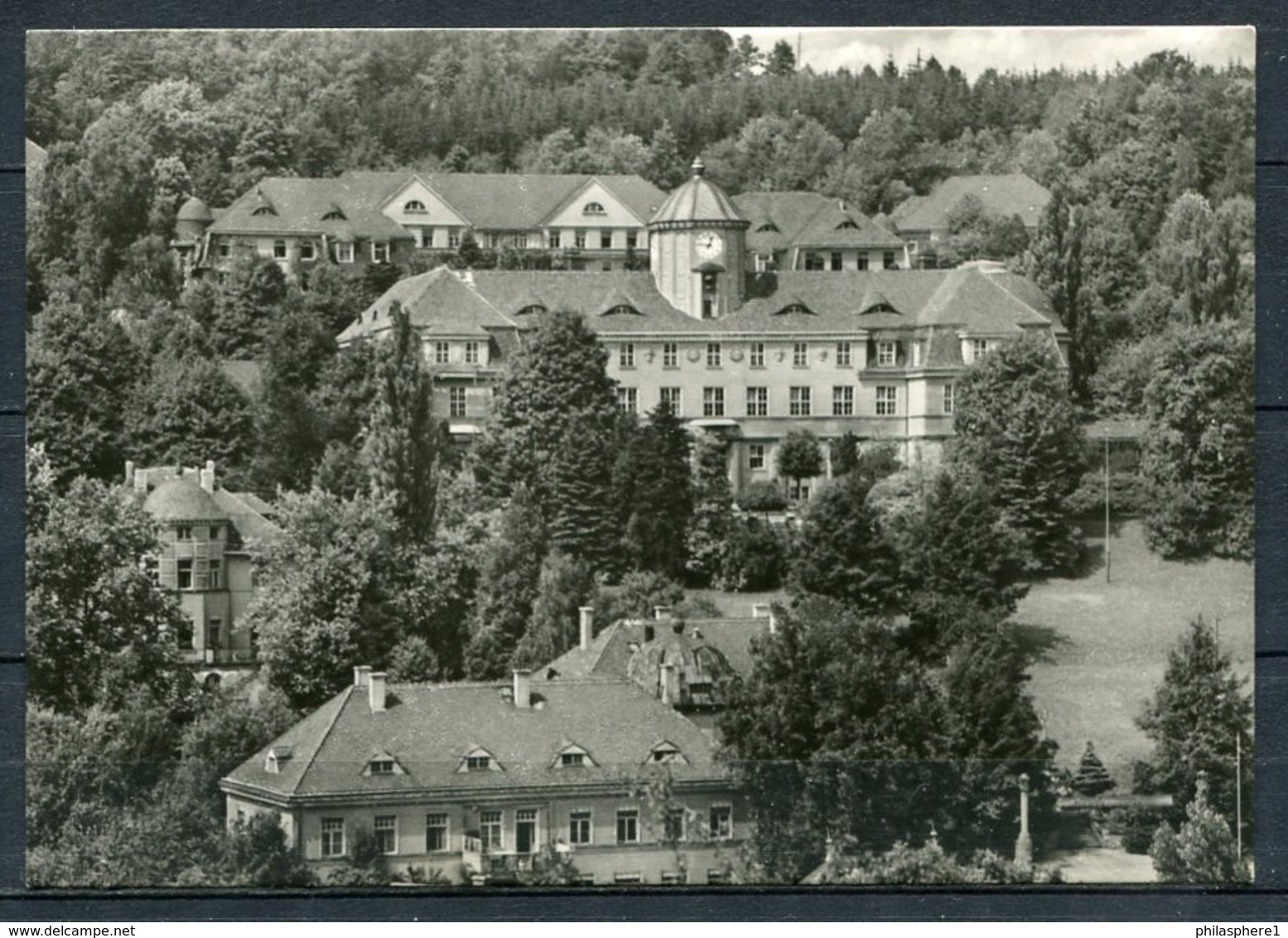 (0120) Klinik Sanatorium Gottleuba/ Teilansicht - Gel. - DDR - Nr. 3682  K 1/65 / Dick-Foto, Erlbach - Bad Gottleuba-Berggiesshuebel
