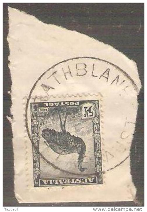 TASMANIA -  194? Postmark, CDS - STRATHBLANE - Gebraucht