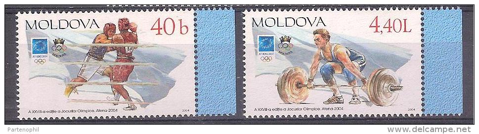 ** MOLDOVA OLIMPIADI ATENE 2004 SPORTS 2 V, MNH - Summer 2004: Athens