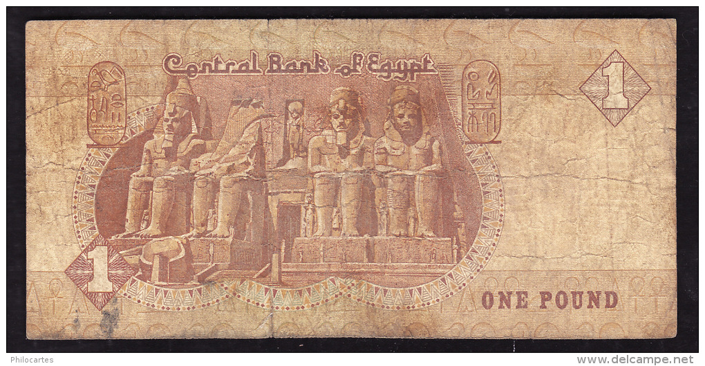 EGYPTE  -   Pick N° 50c - 1 Pound - Très Usagé - Egypte