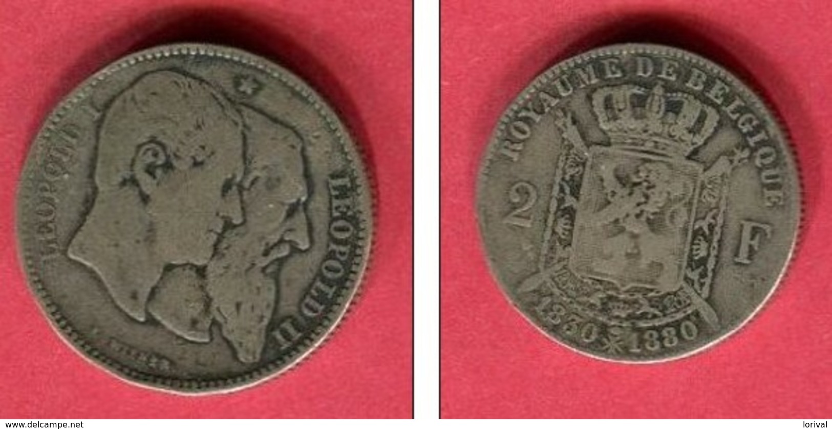 BELGIQUE 2 FRANCS 1830-1880  TB 75 - 2 Frank