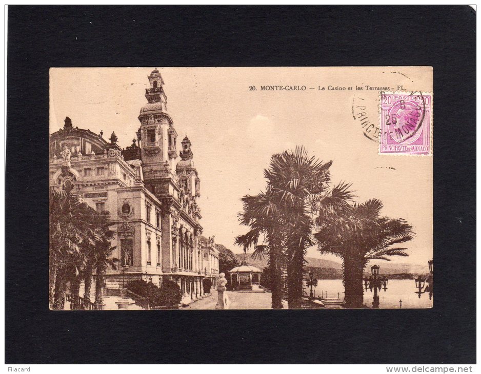 45050    Monaco,  Le  Casino  Et  Les  Terrasses,  VG  1925 - Casino