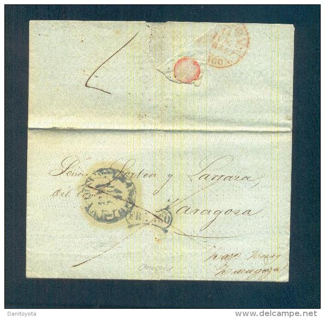 1844.- MADRID A ZARAGOZA - ...-1850 Prephilately