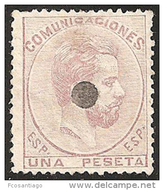 ESPAÑA 1872 - Edifil #127T Taladrado - Used Stamps