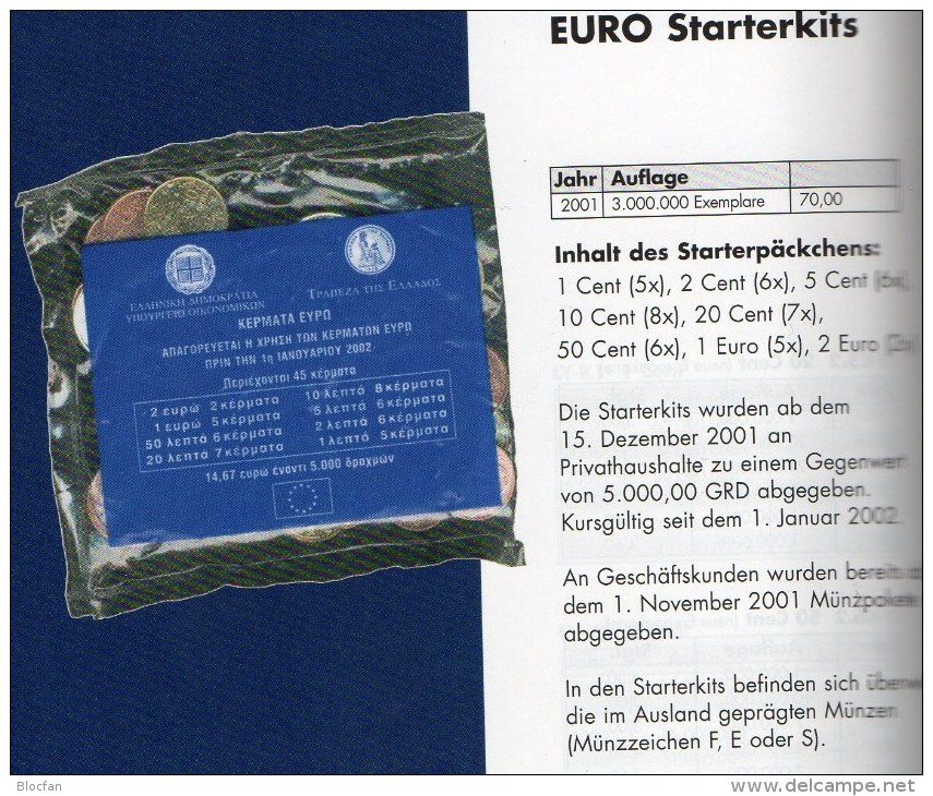 EURO-Starterkit Griechenland 2002 Mit Fremd-Ausgaben EFS-set In Athen Stg 70€ Der Staatliche Münze 1C.-2€ Coin Of Hellas - Griekenland