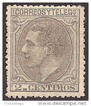 ESPAÑA 1879 - Edifil #200 Sin Goma (*) - Unused Stamps