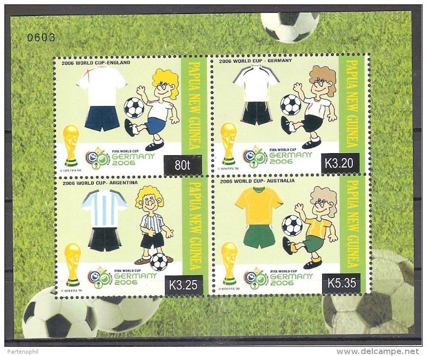 ** PAPAUA NUOVA GUINEA CAMPIONATI MONDO DI CALCIO / FOOTBAL MNH BF GERMANY 2006 - 2006 – Germany