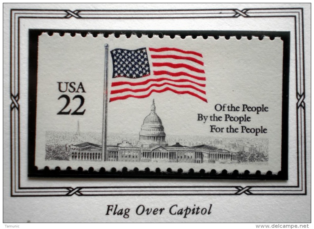 UNITED STATES USA  AMERICAN FLAG OVER CAPITOL 22 C MNH 1985  Perf. 10 - Unused Stamps