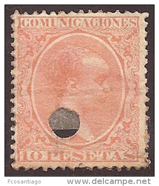 ESPAÑA 1889/99 - Edifil Esp. # 228T- Precio Cat. €19,50 - Used Stamps