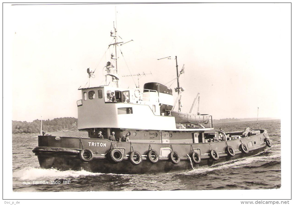 Sweden - Bergnings Och Dykeri AB Neptun Stockholm - MS " Triton "  - Schiff - Ship - Remorqueurs