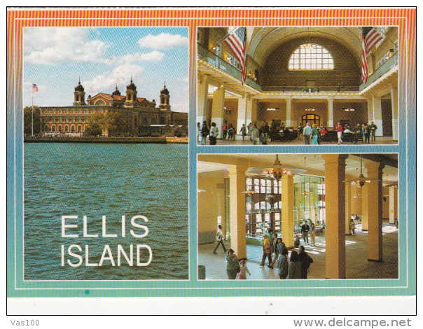 CPA NEW YORK CITY- ELLIS ISLAND, IMIGRATION MUSEUM, REGISTRY ROOM, BAGGAGE ROOM - Ellis Island