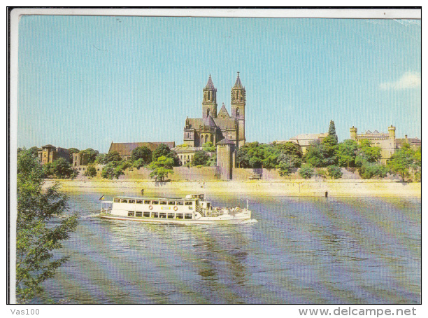 CPA MAGDEBURG- THE DOME, SHIP - Magdeburg