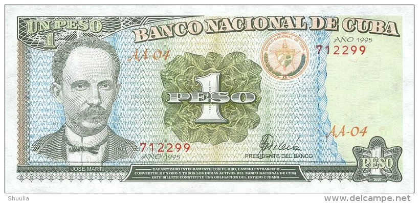 Cuba 1 Pesos 1995  Pick 112 UNC - Cuba