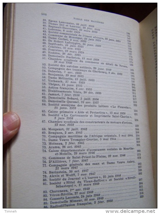 LES GRANDS ARRÊTS DE LA JURISPRUDENCE ADMINISTRATIVE 1962 SIREY Collection De DROIT PUBLIC LONG WEIL BRAIBANT - Right