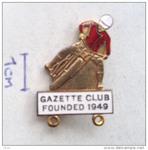 Badge / Pin ZN000923 - Motorcycle (Motorbike) Speedway Gazette Club 1949 (Badge # 13159) - Moto