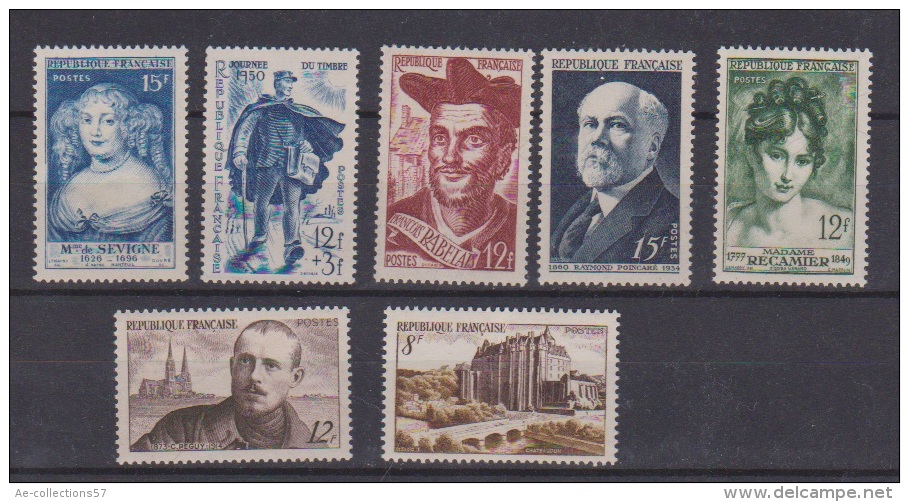 France //  1950 //  Lot De Timbres NEUFS ** - Neufs