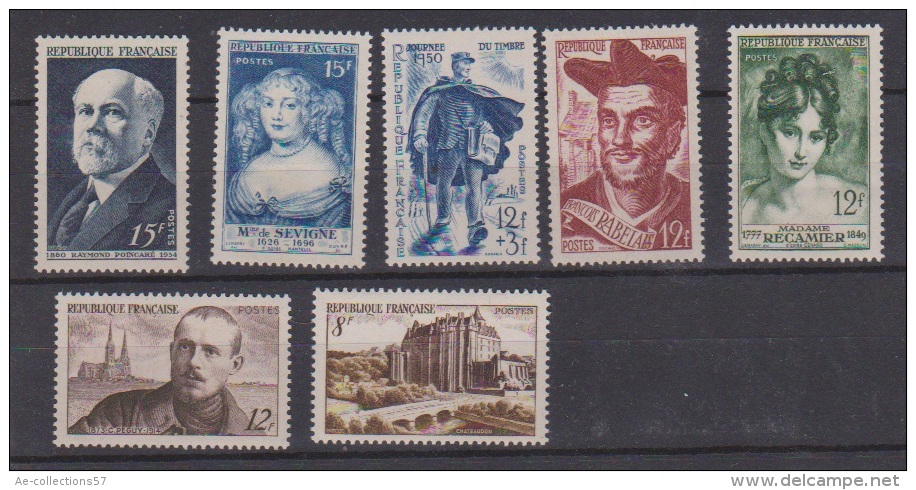 France //  1950 //  Lot De Timbres NEUFS ** - Unused Stamps