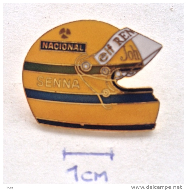 Badge / Pin (Car Racing) - Brazil (Brasil) Formula 1 FIA Ayrton Senna Da Silva ELF RENAULT NACIONAL - Automobile - F1