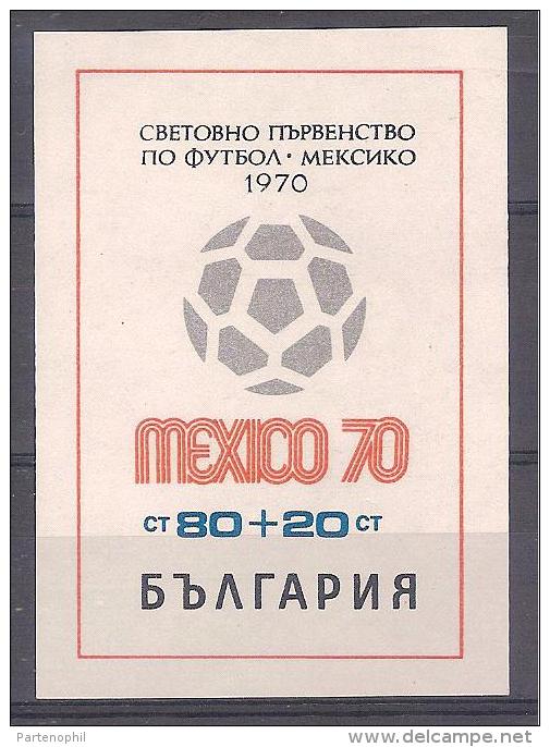 ** BILGARIA MESSICO 70´  WORLD CUP BF  MNH - 1970 – Mexico