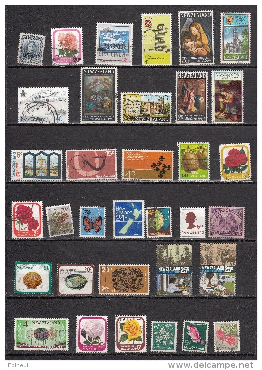 N OUVELLE ZELANDE LOT DE 29 TIMBRES OBLITERES  DIFFERENTS - Collections, Lots & Séries