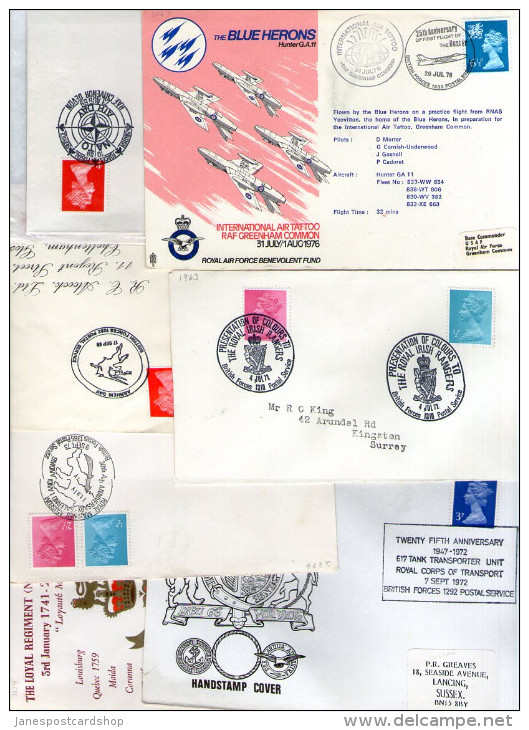 12 Postmarks/covers - All Military From 1969 Onwards - Good Clean Condition - British Forces Postal Service - Postmark Collection