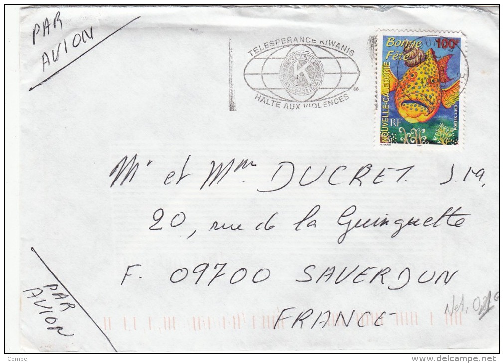 1999,  LETTRE , NOUVELLES CALEDONIES, NOUMEA Pour La FRANCE, YV  781 MEROU  /4389 - Covers & Documents