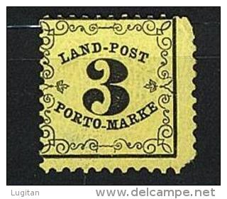 FILATELIA - GERMANIA - BADEN - SEGNATASSE PORTO MARKE ANNO 1862 - # 2 NUOVO LINGUELLATO * HINGED - Nuovi