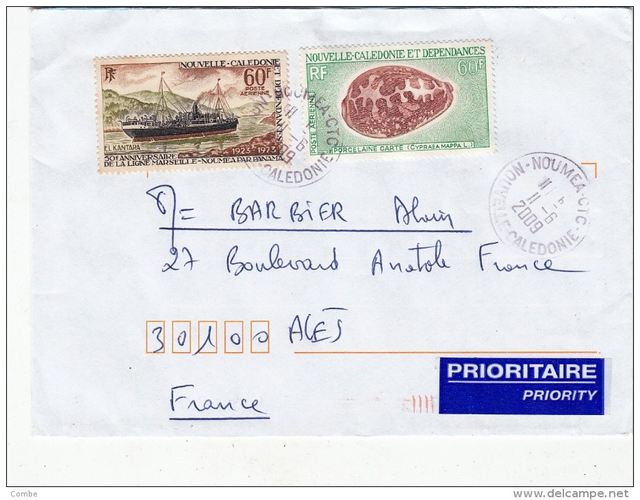 2009,  LETTRE , NOUVELLES CALEDONIES, NOUMEA Pour La FRANCE, YV  PA 141.116 /4136 - Covers & Documents