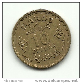 1952 - Marocco 10 Francs, - Marocco