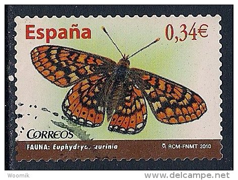 Spain ~ 2010 ~ Fauna ~ Butterflies ~ Used - Used Stamps