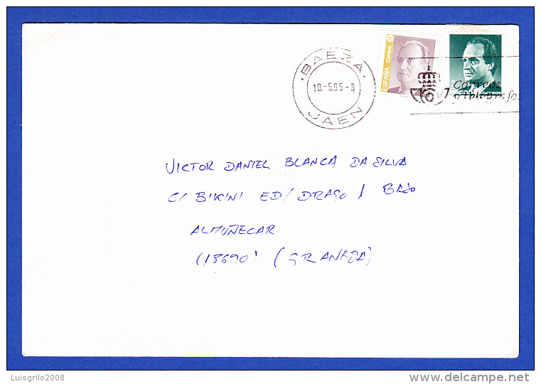 ENVELOPPE -- CACHET PARFAIT - BAEZA . JAEN - 10.5.95 - Covers & Documents