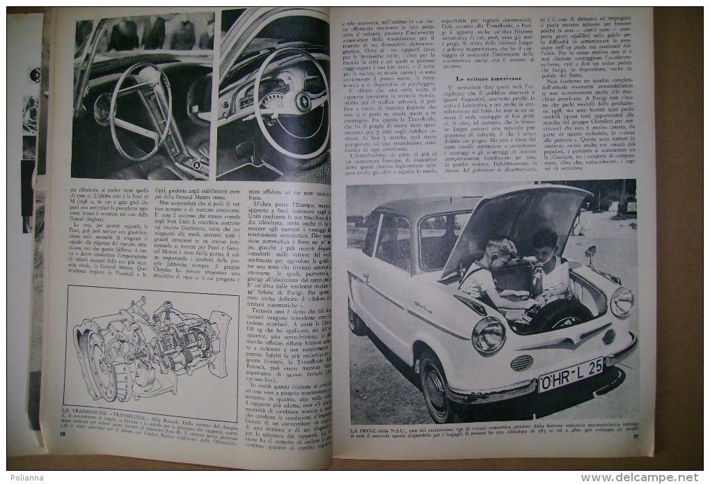 PBZ/48 SCIENZA E VITA N.106 - 1957/Salone Automobile Di Parigi-Fiat 1200 Gran Luce/Golden Rocket/nave "Doria" - Textes Scientifiques