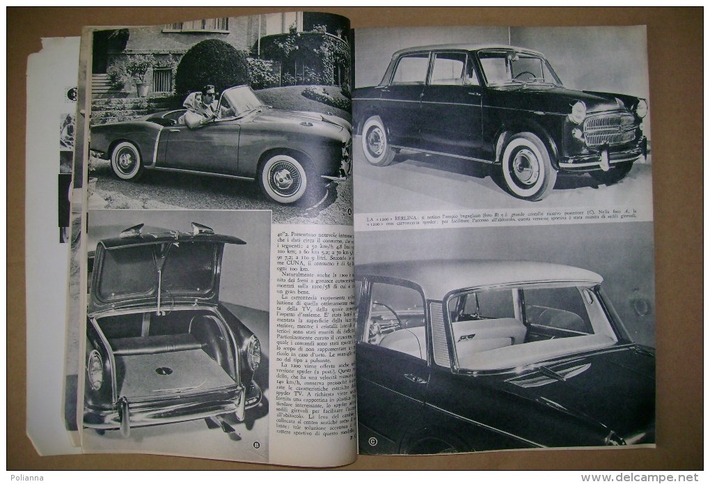 PBZ/48 SCIENZA E VITA N.106 - 1957/Salone Automobile Di Parigi-Fiat 1200 Gran Luce/Golden Rocket/nave "Doria" - Scientific Texts