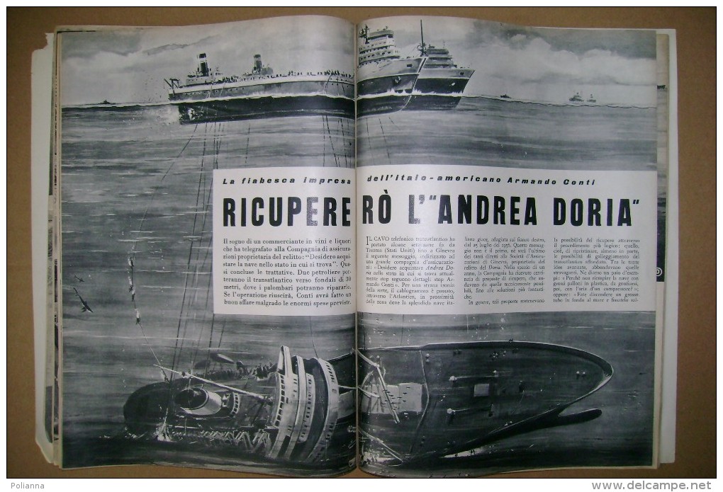 PBZ/48 SCIENZA E VITA N.106 - 1957/Salone Automobile Di Parigi-Fiat 1200 Gran Luce/Golden Rocket/nave "Doria" - Scientific Texts