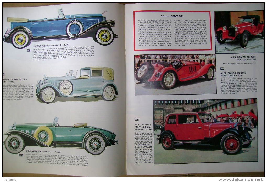 PBZ/50 Europeo Anni ´60 Storia Dell´Auto/BUGATTI 4 C/ROLLS-ROYCE Phantom/LANCIA Dilambda/ALFA ROMEO Mille Miglia Campari - Motoren