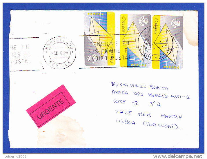 ENVELOPPE -- CACHET PARFAIT - MONTELLANO . SEVILLA - 5.DIC.95 - Briefe U. Dokumente