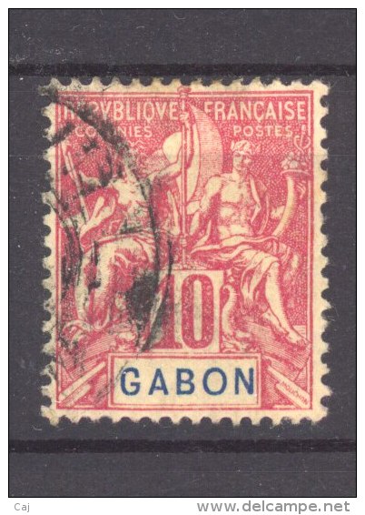 Gabon  :  Yv  20  (o)           ,     N2 - Gebraucht