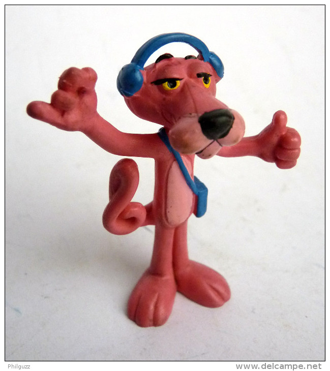 RARE Figurine LA PANTHERE ROSE - PINK PANTHER Avec WALKMAN SCHLEICH 1983 - Autres & Non Classés