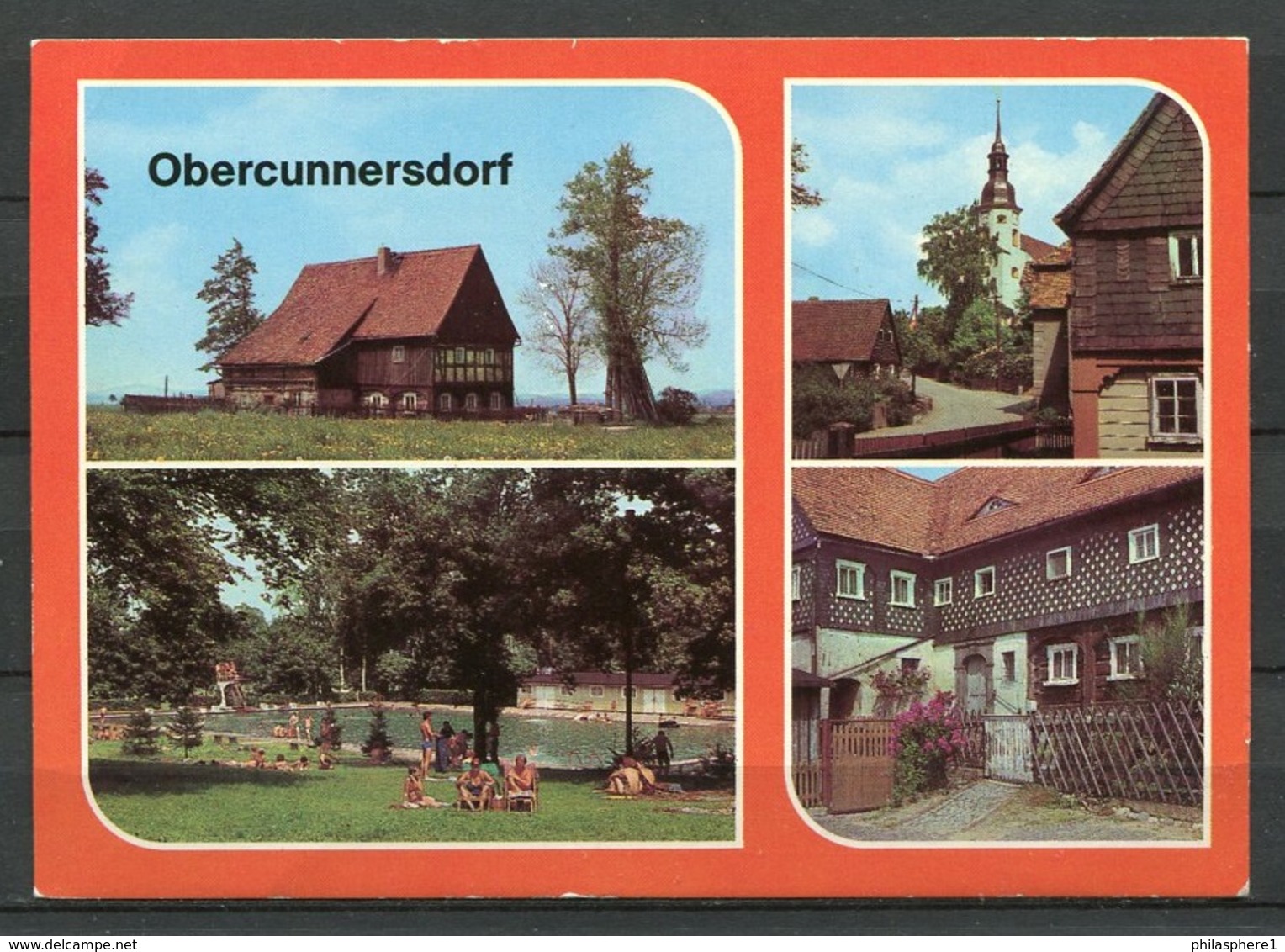 (0198) Obercunnersdorf (Kr. Löbau)/ Mehrbildkarte - N. Gel. - DDR - Bild Und Heimat - Loebau