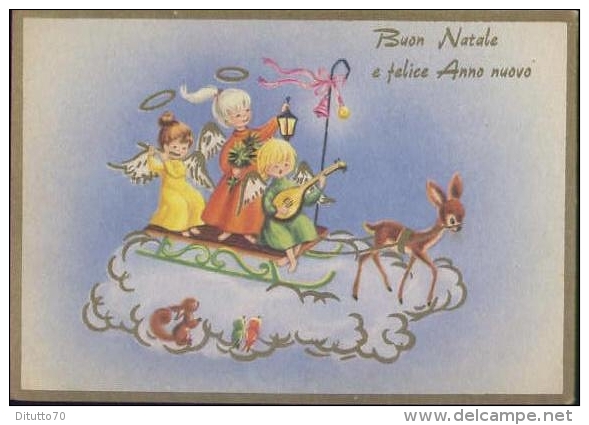 Buon Natale - E Felice Anno Nuovo - Bambini - 152 - Formato Grande Non Viaggiata - Autres & Non Classés