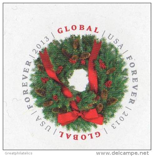 USA 2013 ROUND CHRISTMAS STAMP Imperforated  MNH - Unused Stamps