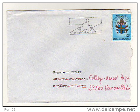 NIEDERANVEN - LUXEMBOURG - BERGERAC - FRANCE - SECURITÉ ROUTIÈRE - 1985 - - Franking Machines (EMA)