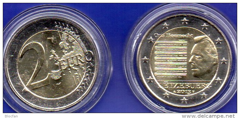 2 EURO Luxemburg 2013 Stg 7€ Edition Ons Heemecht Noten 2€-Münze Stempelglanz Münzen Letzebuerg Music Coin Of Luxembourg - Luxemburg