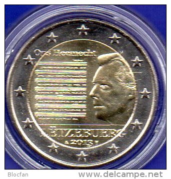 2 EURO Luxemburg 2013 Stg 7€ Edition Ons Heemecht Noten 2€-Münze Stempelglanz Münzen Letzebuerg Music Coin Of Luxembourg - Luxemburg